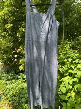 Banana Republic Blue linen Sleeveless Jumpsuit